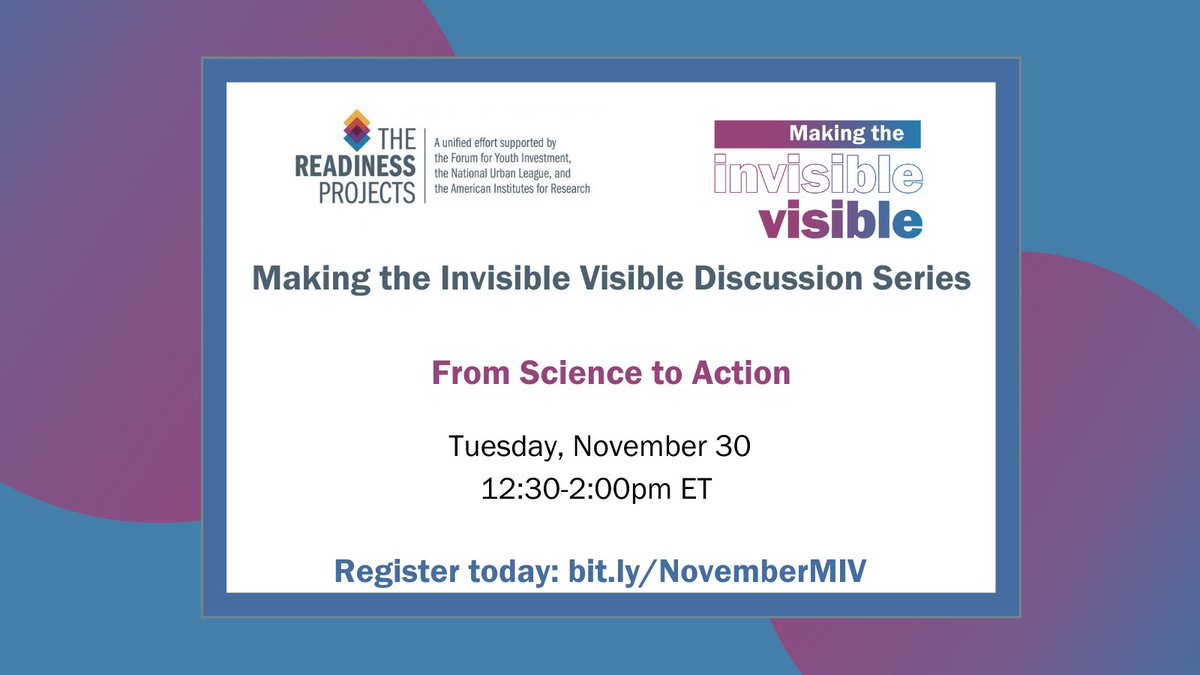 Forum for Youth Investment tweet media