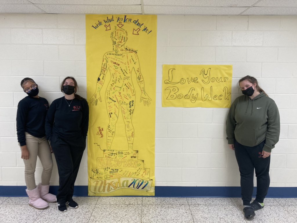 NHSDA celebrating Love Your Body Week poster!