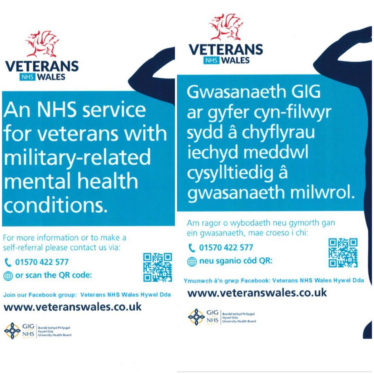 WRU_Scarlets's tweet image. The @WRU_Scarletscommunity @Woodsy2957 @IncRugbyDC @geraintrugby are supporting Veterans NHS Wales. If you or someone you know require help then contact Veterans NHS Wales @HywelDdaHB @HelpforHeroes @WelshGovernment @WWAMH @PoppyFactory @stevemoore