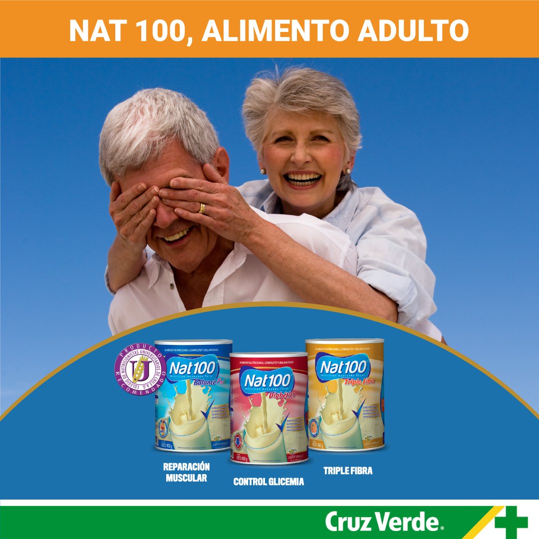 AgriculturaFM's tweet photo. Infórmate sobre el alimento para adultos #Nat100. 
Aumenta tu energía y vitalidad. Puedes encontrar sus variedades en #CruzVerde y https://t.co/uNJW2Vy3ng

[Post Pagado] https://t.co/MlntF3Q3V6