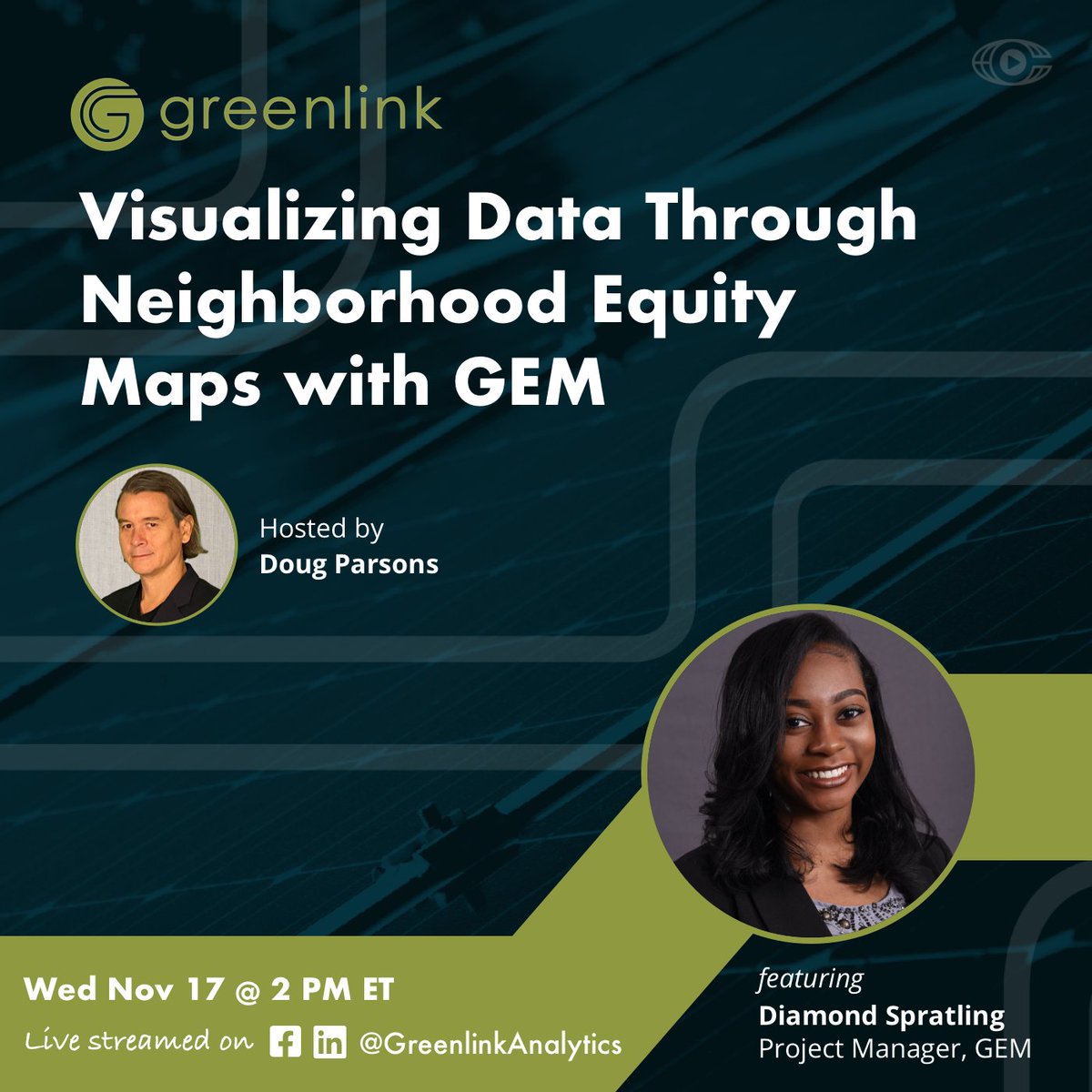 GreenlinkOrg's tweet photo. Make sure to tune in today at 2 pm EST on our LinkedIn and FB Live with @CimpaticoTV , to watch our GEM Project Manager, @diamondsprat , share her work with our Greenlink Equity Map and the Community of Practice!
#GEM #equitymapping #dataforgood https://t.co/NRlCZE5hl3