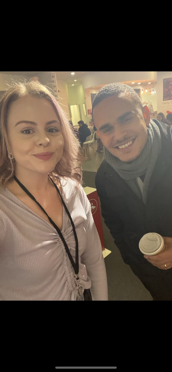 Had the pleasure of meeting <a href="/AshleyJBaptiste/">Ashley John-Baptiste</a> yesterday #CultureCares <a href="/DerbyTheatre/">Derby Theatre</a> amazing empowering speech 💜  “smashing through the glass celling”