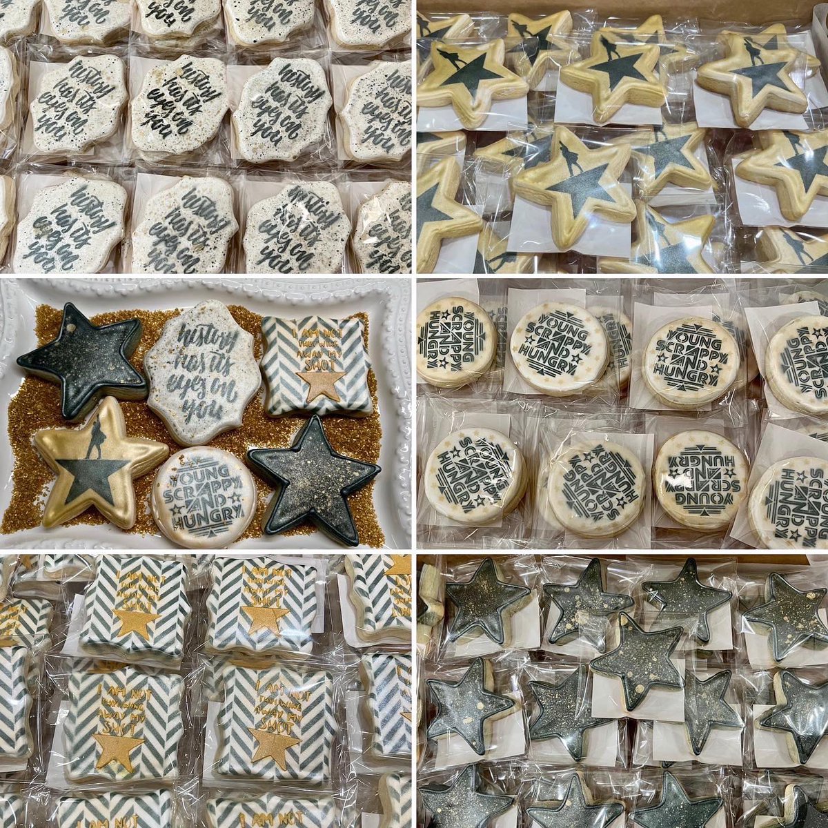 ConfxnPerfxn's tweet photo. In my cookie exhaustion,- I forgot  to post this yesterday on Confection Perfection by Melissa’s Page!  Oops….But What an Honor!  
And yes,- I’ll have some box sets, two sizes, next week(wk.2) and week three of Hamilton’s run… I’m also hoping to have some Thanksgiving baking… https://t.co/3ugsoQqf09