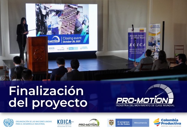 En octubre culminamos el proyecto <a href="/PROMotionONUDI/">PROMotionCol</a> que contribuyó al desarrollo industrial sostenible e inclusivo de la industria automotriz colombiana. Agradecemos a todos los que hicieron parte de esta iniciativa de <a href="/ONUDIColombia/">ONUDI en Colombia</a> <a href="/KOICACOLOMBIA/">KOICA Colombia</a> <a href="/MincomercioCo/">MinComercio Colombia</a>  y <a href="/Col_Productiva/">Colombia Productiva</a>