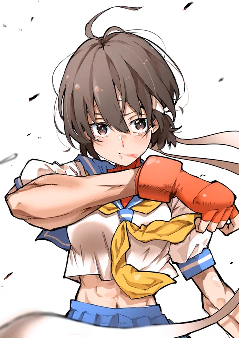 「CONTINUE?」
#StreetFighter #春日野さくら #格ゲーキャラ描こうぜ 