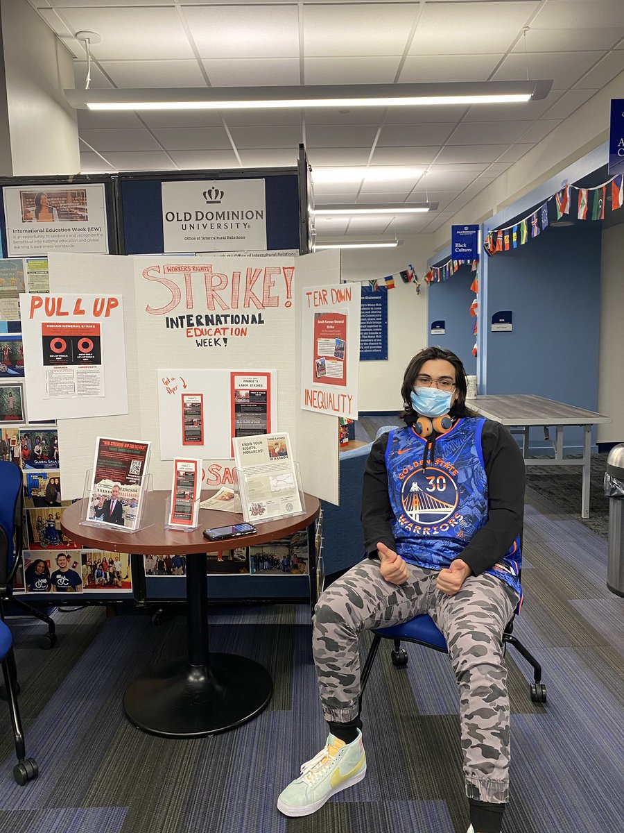 ydsaodu's tweet photo. Come down to the Webb Center at the Lion’s Den &amp; come show support &amp; solidarity for workers around the world! https://t.co/ISqgV2omhx