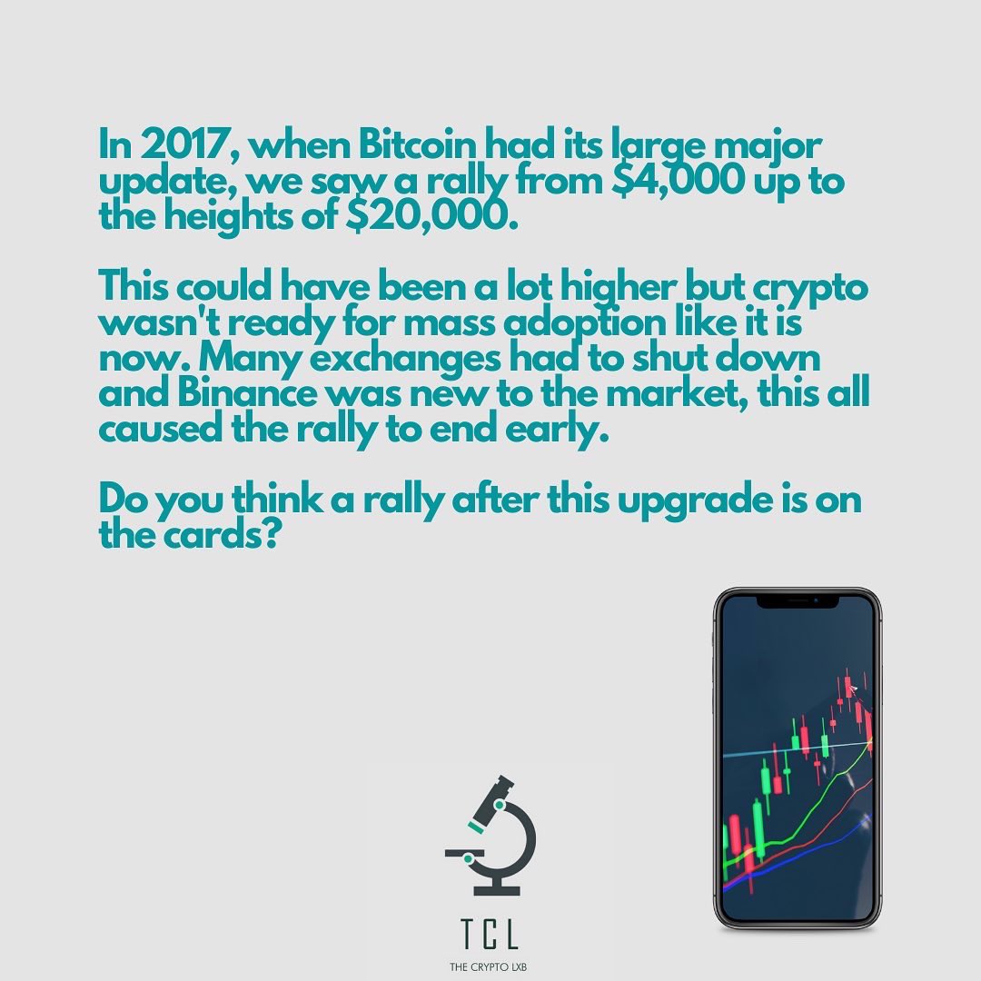 thecryptolxb's tweet photo. BTC TAPROOT UPGRADE IS NOW LIVE! 🚀 
Take a read and let us know what you think? 👇🏻👇🏻👇🏻
$BTC https://t.co/mNxH3mZOnL