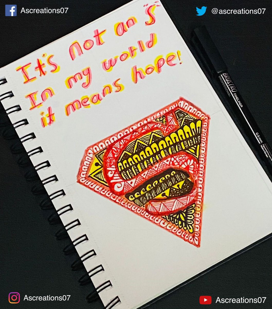ascreations07's tweet photo. "You're much stronger than you think you are. Trust me"💛🧡 
.
.
.
#mandala #mandalaart #mandalasloverscontest #mandalafeaturedhere #mandaladrawing #mandalalove #mandalaartist #yellow #orange #superman #dcuniverse #ascreations07  @mandala_mgmt @MandalaArts @Varuna_vjd https://t.co/4OKEISyATA