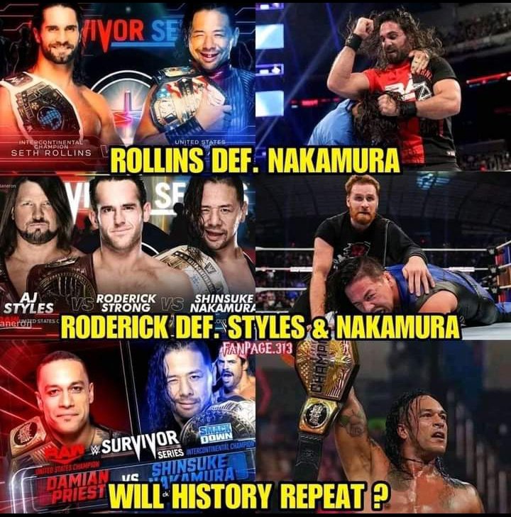 sonu_mandel's tweet photo. Will the history repeat or @ShinsukeN will finally win a Match At #SurvivorSeries? https://t.co/dhSutl3sXD