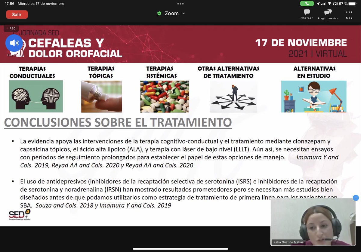 El síndrome de boca ardiente. Mirad los tratamiento disponibles en Jornada de GT de #DolorOrofacial <a href="/Sedolor/">Sociedad Española del Dolor</a>