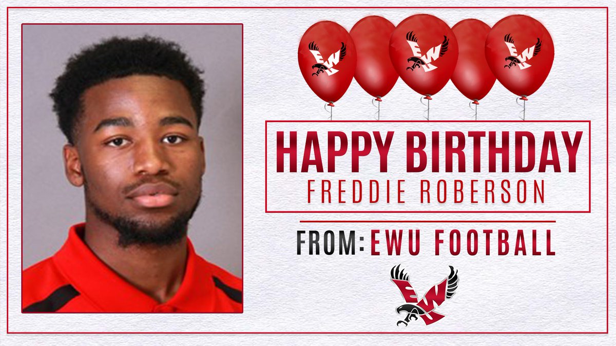 EWUFootball's tweet photo. Happy 2⃣2⃣ Birthday to Eagle Wide Receiver @FreddieRo_1 !!
#ProtectTheRed #OFOM #GoEags https://t.co/1YY4HY27kT