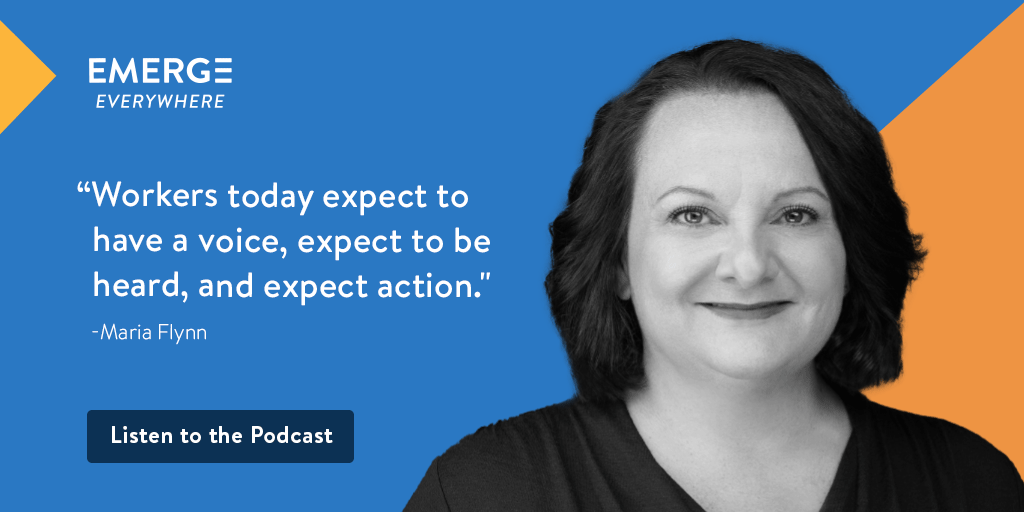 EMERGE Everywhere Podcast:  Maria Flynn, CEO of Jobs for the Future  Click for audio and full transcript.