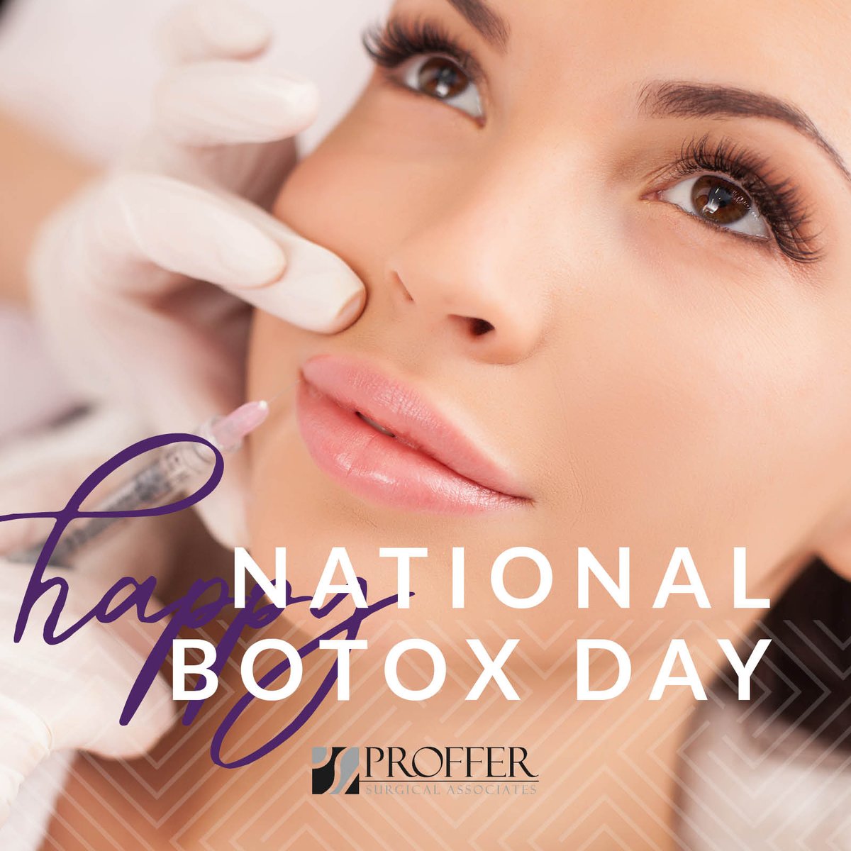 drpjproffer's tweet photo. Celebrate fewer fine lines and wrinkles with Botox from Proffer Surgical Associates! #botox #nationalbotoxday https://t.co/YlHwT7FYhD