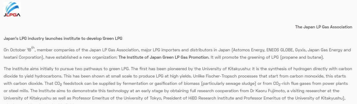 WorldLiquidGas's tweet photo. Japan’s #LPG industry launches institute to develop #Green LPG. Read the Press Release here👉 https://t.co/rYhFfyL7gj https://t.co/DID3NM6vX4