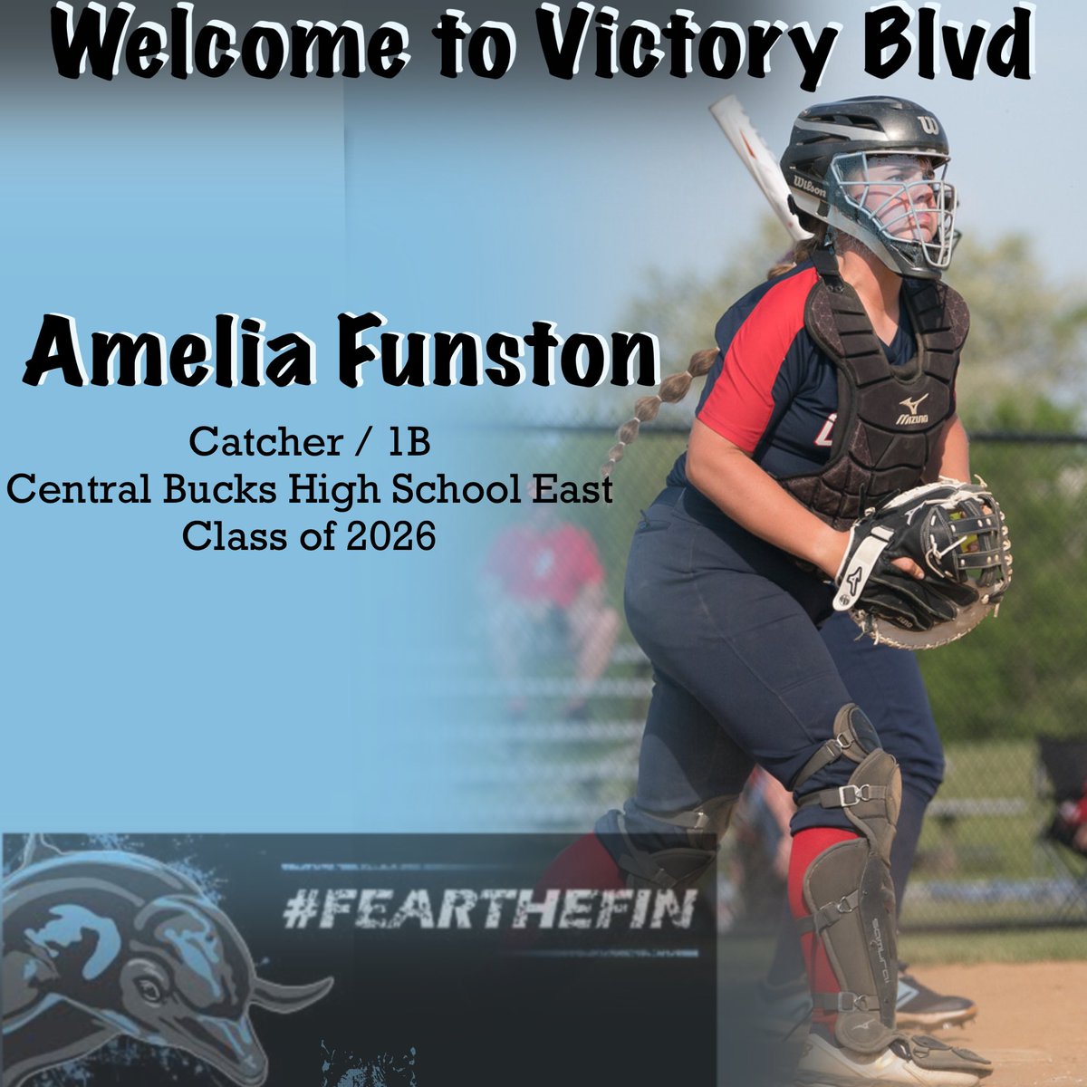 softball_csi's tweet photo. Welcome the Class of 2026! We are so excited to announce our Future Fins! 
(1/10) We have Amelia Funston. Catcher /1B https://t.co/IzMIPJYDRm