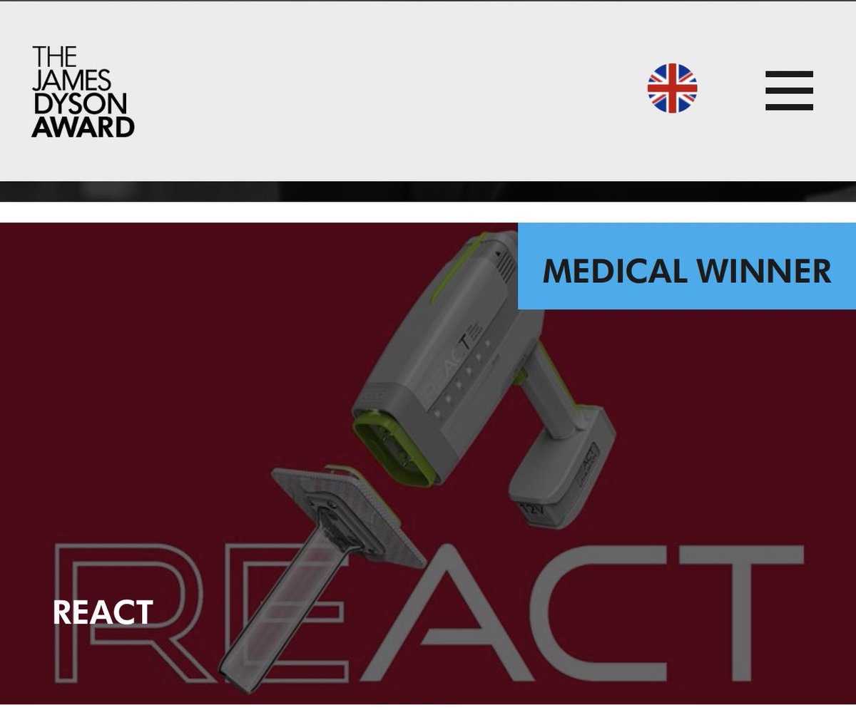 AdditiveAndrew's tweet photo. Huge congratulations to @LboroDesign #productdesign graduate Joseph Bentley for winning the Global Medical Award in this years @JamesDysonAward 🥳🥳🥳 https://t.co/Vk8Fjv0mw5