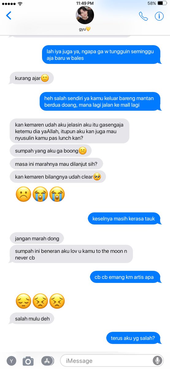 craazyything's tweet photo. gyu dan mba pacar yg sensi krn lg dateng bulan🙂 https://t.co/AKbjvpDP0C