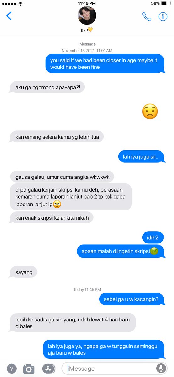 craazyything's tweet photo. gyu dan mba pacar yg sensi krn lg dateng bulan🙂 https://t.co/AKbjvpDP0C