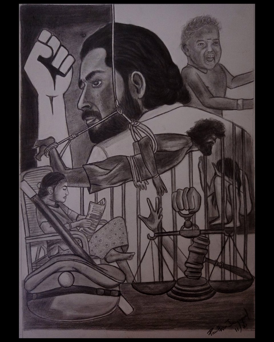 PavithraJayapal's tweet photo. @Suriya_offl I Stand With You @Suriya_offl ✊🏼
Inspired by #Jaibhim 
Sketch By- Pavithra Jayapal https://t.co/y9aqPAzI07