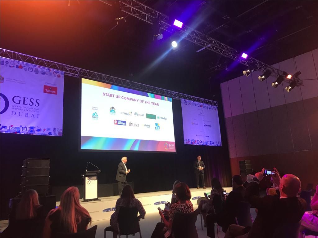 thuso2020's tweet photo. Thuso's team were delighted to attend this year's GESS Dubai Education Exhibition and Conference, and the associated GESS Awards, in which Thuso was a Finalist. Congratulations to Singapore MathGym for winning the Start-Up Company of the Year Award, and to all the other Finalists https://t.co/nnxwC8rIhO