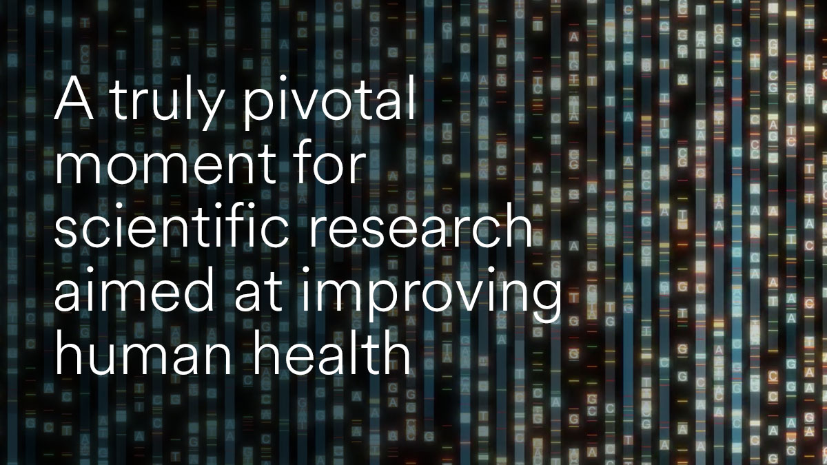 The first release of Whole Genome Sequencing data for 200,000 <a href="/uk_biobank/">UK Biobank</a> participants is now available. We expect the data will enable a better understanding of the genetic determinants of disease and contribute to accelerating drug discovery work: jji.jnj/3kMCarJ