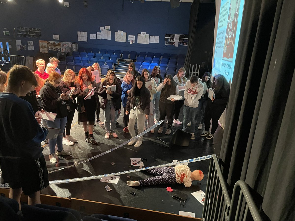 CAMSFCLaw's tweet photo. Fantastic Crime Scene to Court Room event today @MarpleSFC presented by Andrea from @Zakon_Training our year 13 criminology and law students loved it https://t.co/rzs9iHPjr6