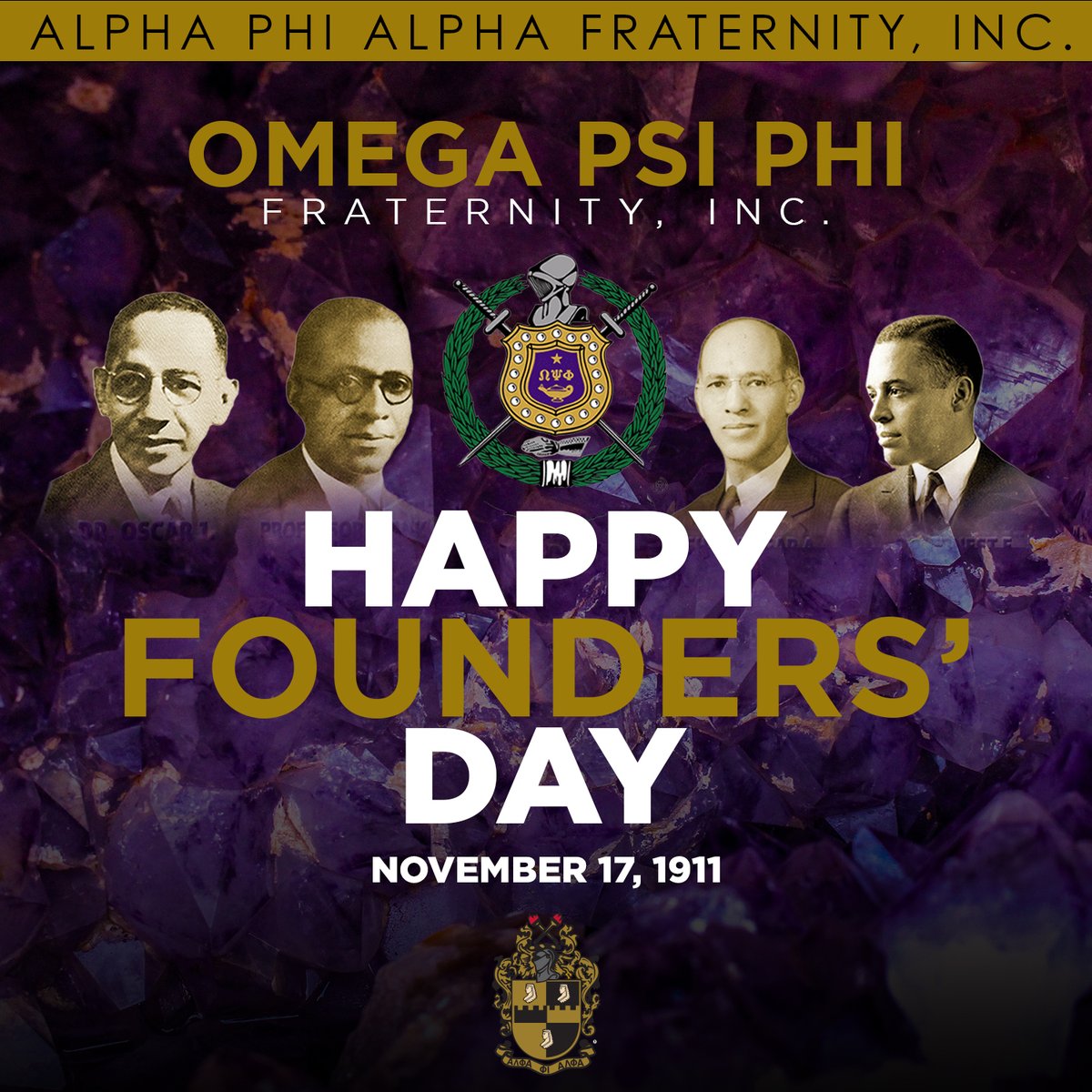 Alpha Phi Alpha Fraternity, Inc. wishes the men of Omega Psi Phi Fraternity...