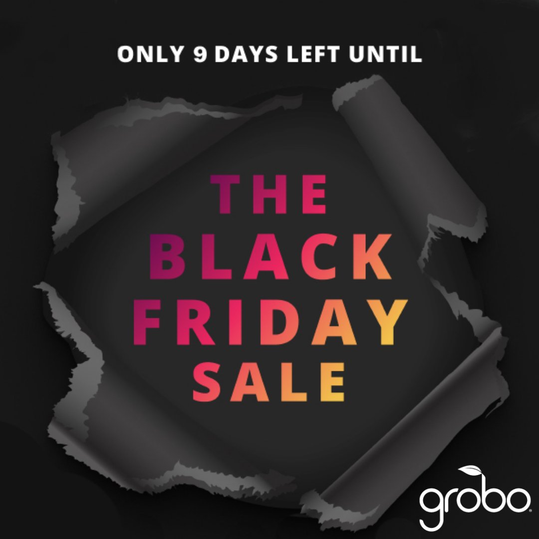 Don't forget, Black Friday is coming up! Make sure to check out our website on Black Friday for some awesome deals 🥳 

#grobo #grobogrow #blackfriday #blackfridayUSA #Blackfridaycanada #cannabislover #cannabisgrower #hydroponics #growbox #automatedgrowbox #makegrowingeasy