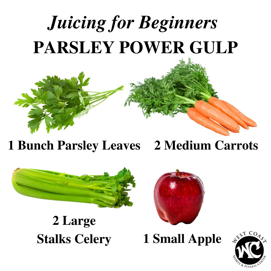 WCSFCenter's tweet photo. Directions:
1. Peel, cut, deseed and/or chop the ingredients as needed.
2. Feed the ingredients one at a time, in the order listed, through the juicer.
3. Stir the juice, pour into a glass to enjoy!
#Wellness #WellnessWednesday #Wednesday #WCFam #Juicing https://t.co/S6aNQ2jMf9