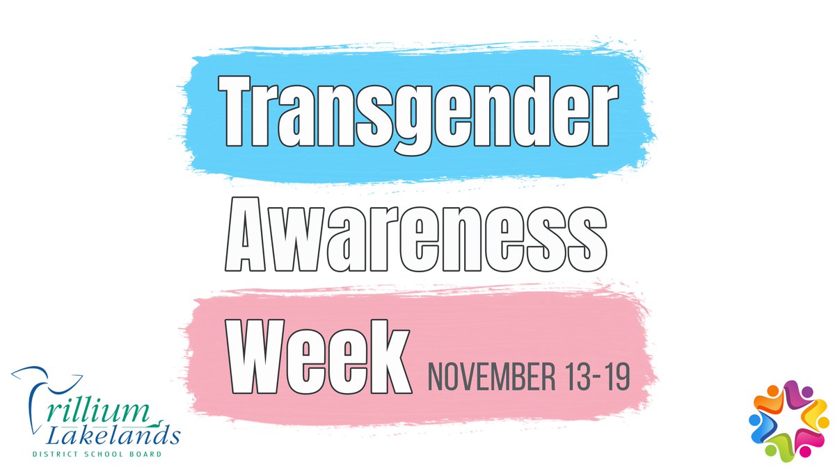 TLDSB's tweet image. This week marks #TransgenderAwarenessWeek, a time for trans people and their allies to share experiences, to help raise the visibility of trans people, and advance advocacy around the issues of prejudice, discrimination, and violence that affect the trans community. @TLDSBEquity