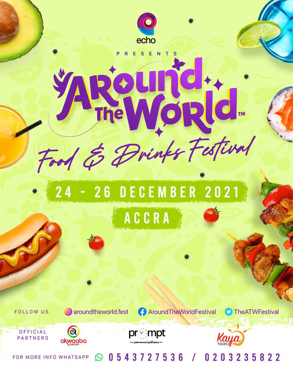 GoodestBoi2's tweet photo. This DECEMBER, join @TheATWFestival and @ThisIsEcho_ as they journey us through the various types of food and drinks around the world. Don’t loose guard. 

#AroundTheWorld 
#FoodAndDrinksFestival https://t.co/ovSKGLcD8k