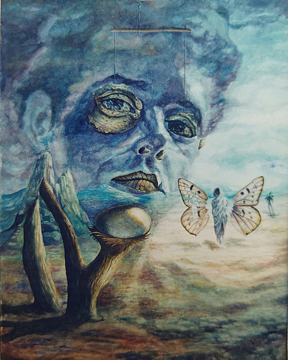 jorge_nazabal's tweet photo. Self portrait; Watercolor / Cardboard; Ignacio Nazabal; 1999.
#cubanpainter #surrealism #watercolor #contemporaryart #visionaryart #opticalillusion #selfportrait #artofimagination #artgallery #IgnacioNazabal https://t.co/wDXUReTCdJ