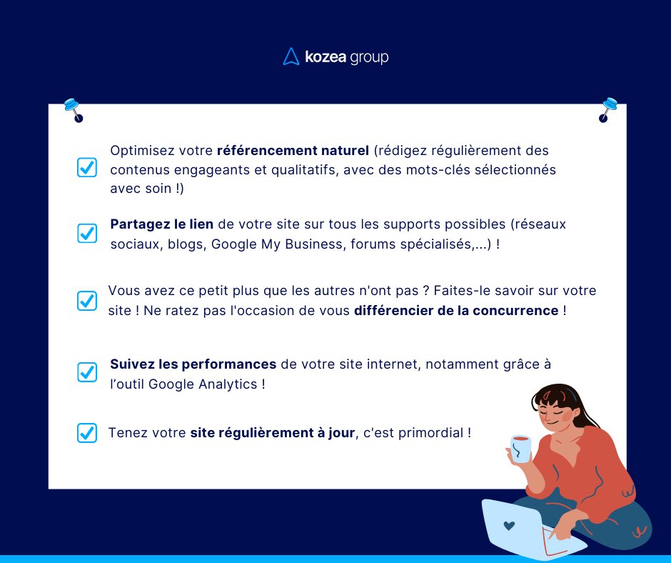 Kozeagroup's tweet photo. Pharmaciens, découvrez 5 conseils pour générer du trafic sur votre site internet ! 🚀
.
💡 Le saviez-vous ?  Par l’intermédiaire de sa plateforme https://t.co/6ufwa0tIF9, @Kozeagroup  propose des sites internet adaptés aux pharmaciens d’officine ! 👍 https://t.co/BfWkJNvXR4