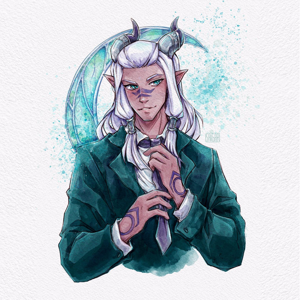 Who’s the sharp dressed elf here🌙

#thedragonprince #tdpart <a href="/thedragonprince/">The Dragon Prince</a>