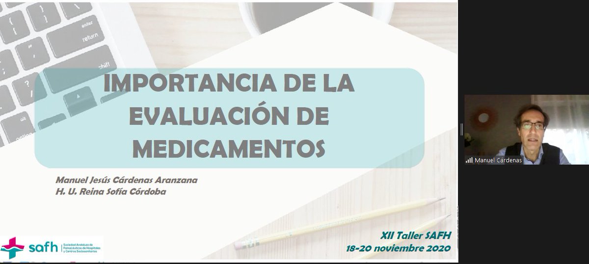 Comenzamos el #CursoEvaluación de la <a href="/safh_info/">SAFH</a> y <a href="/ghema_safh/">GHEMA_SAFH</a> !!
@mcardenas72 nos muestra la importancia de la selección y evaluación de medicamentos