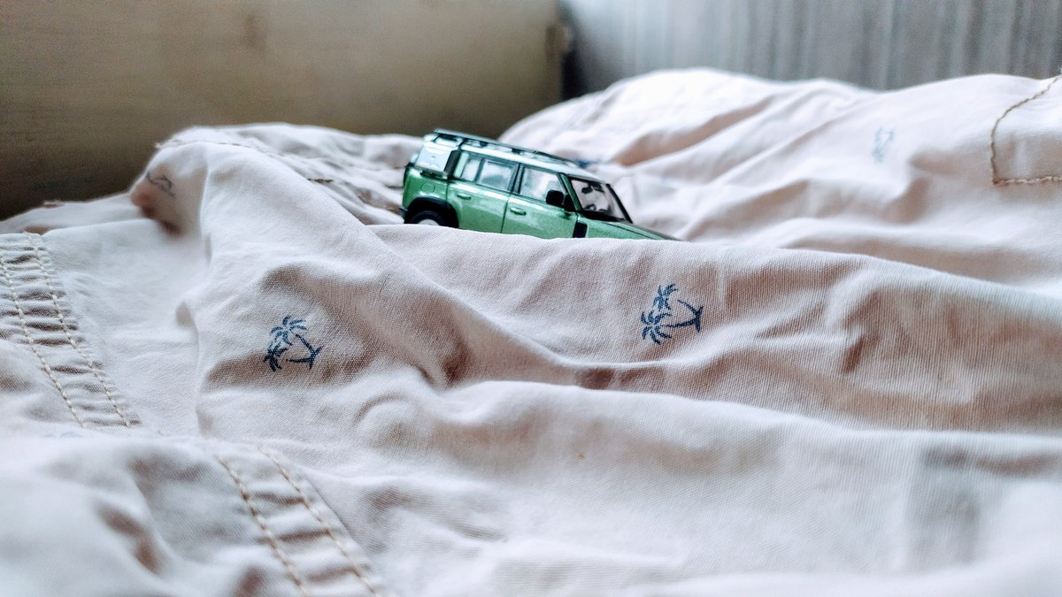 eugin's tweet photo. When I took out my 2020 Defender (1:64 scale) for off-roading on my bermuda :-). #2020Defender #LandRover #JLR @JLR_News #Offroading #cars #SUV https://t.co/2QpqrnZU0K