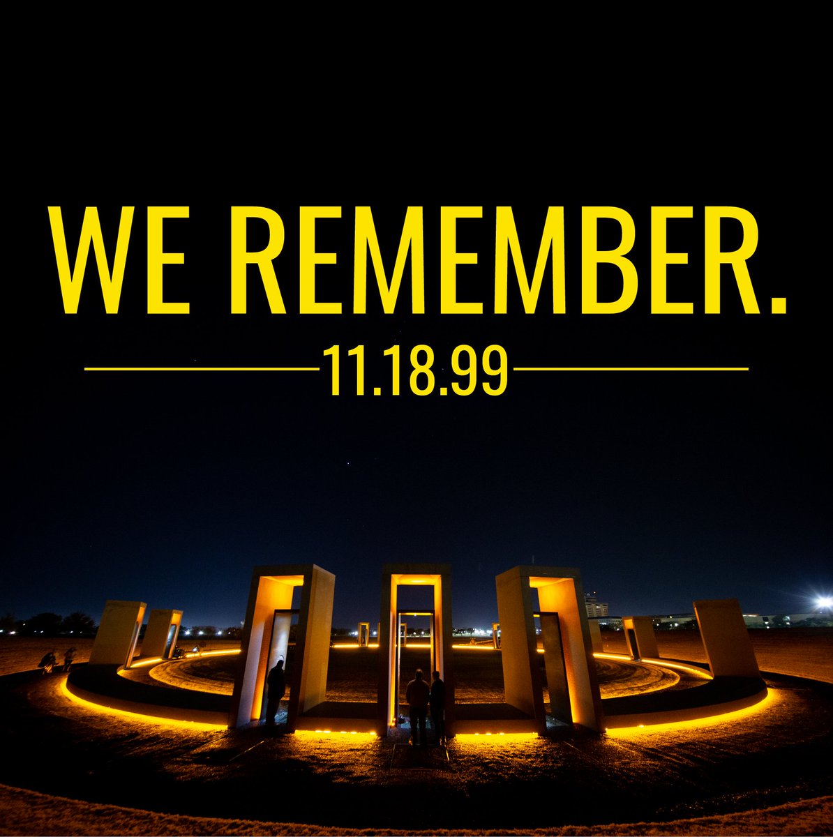 NSFPtamu's tweet photo. 22 years later and we will always remember. Bonfire remembrance will be held on 11/18 at 2:42am at the memorial. #here #bonfireremembrance https://t.co/i3AHURgGlC