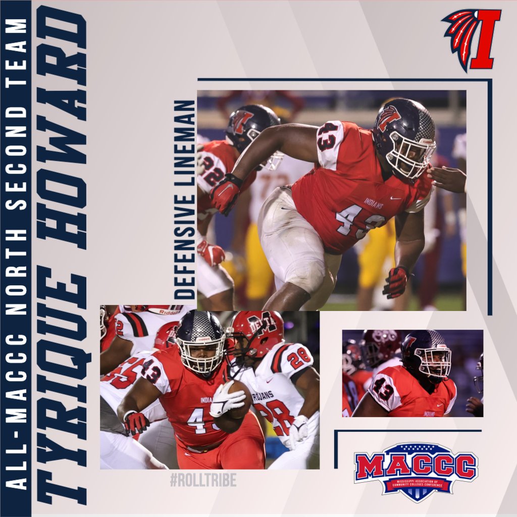 LetsGoICC's tweet photo. #ICCFootball - Congratulations to Tyrique Howard and Peyton Rea on being named to the MACCC North Second Team #RollTribe https://t.co/WRXNczYZCP