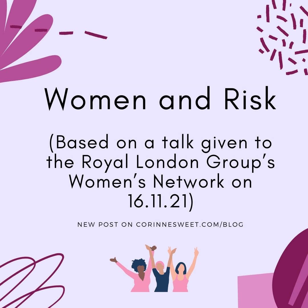 CorinneSweet's tweet photo. I was delighted to give a talk for @royallondon 's Women’s Network yesterday. Here is a blog encapsulating my thoughts on women and risk, and learning to face our fears! check out the full article at https://t.co/WosLE7NxvP. https://t.co/mi6uQ89lMt
