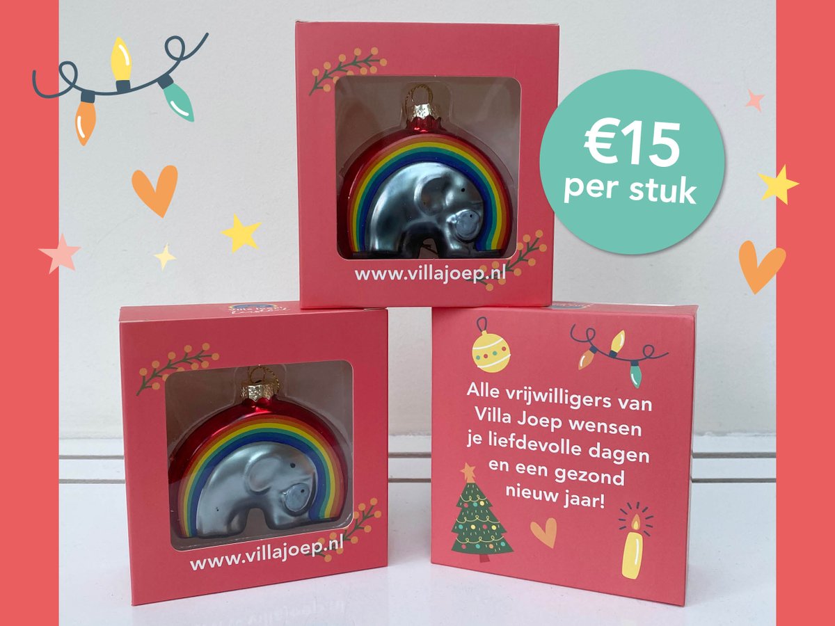 Met gepaste trots presenteren wij de Villa Joep Kerstbal! Ruim de helft van de opbrengst van de verkoop gaat naar het belangrijke onderzoek naar neuroblastoom. Meer info op: villajoep.nl/kerstbal