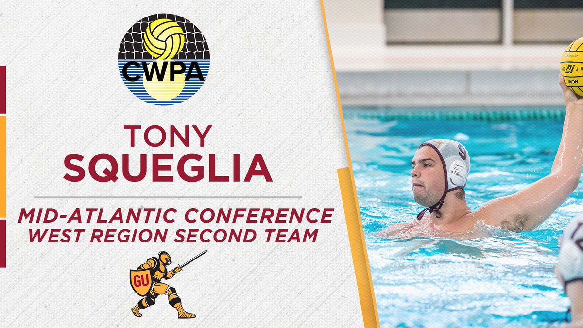 GUKnights's tweet photo. Onto the MAWPC West Region All-Conference Second Team... redshirt senior Tony Squeglia, who has scored 33 goals this season (the second-most on the team!) https://t.co/rsuWpi6Cgh