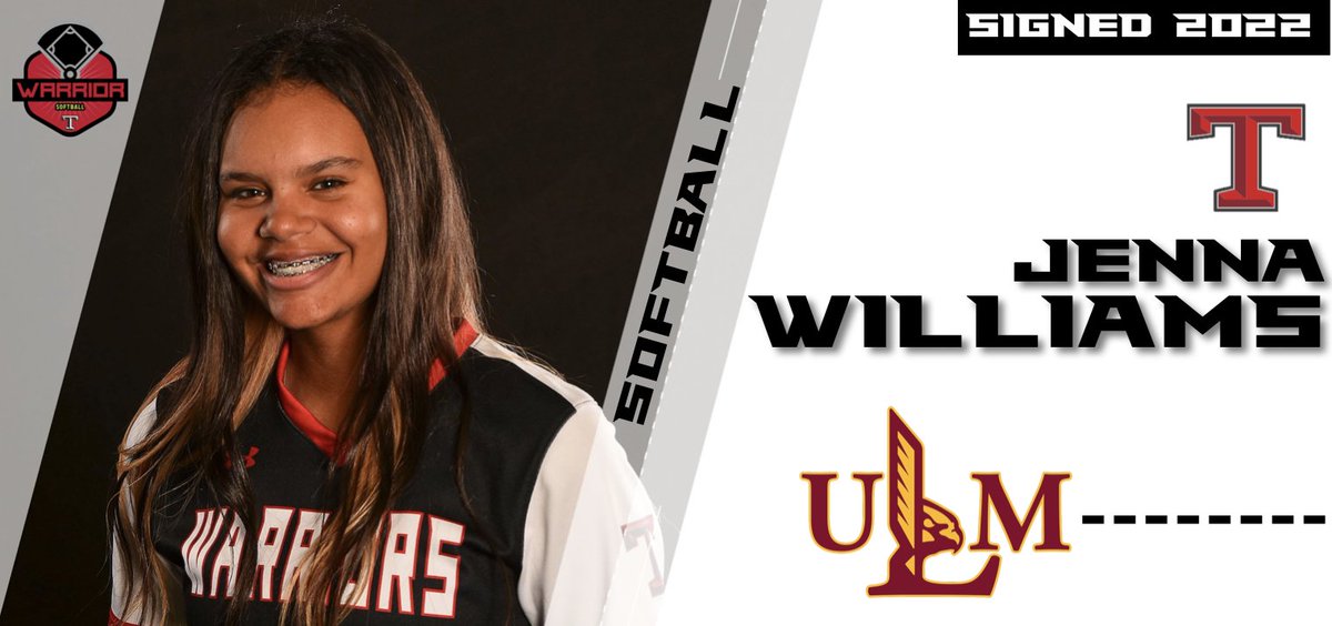 athletics_ths's tweet photo. Congratulations to Jenna Williams. Jenna is signing with the University of Louisiana Monroe and will play Softball for the War Hawks! Go Warriors https://t.co/C3m96UKXtW