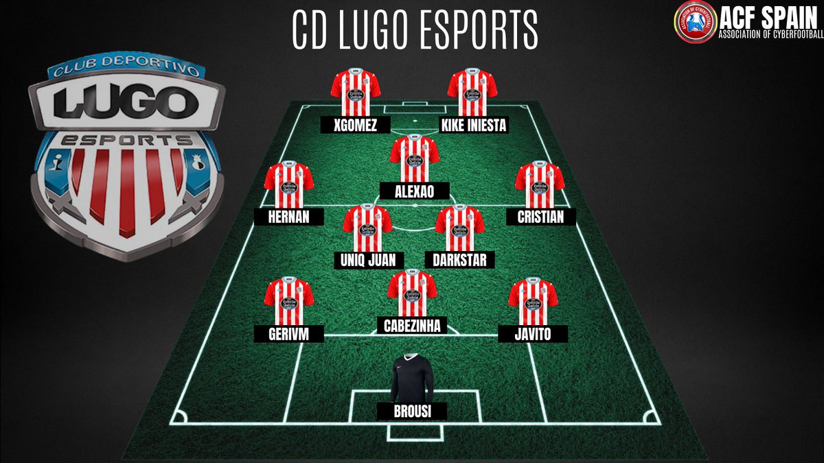 #Noticias | Line Up

🛡️| @CDLugoCPro 

🗞️| El conjunto capitaneado por <a href="/Uniq_Juan/">Uniq_Juan</a> y @AleXao_FCB luchará por llevarse los 3 puntos