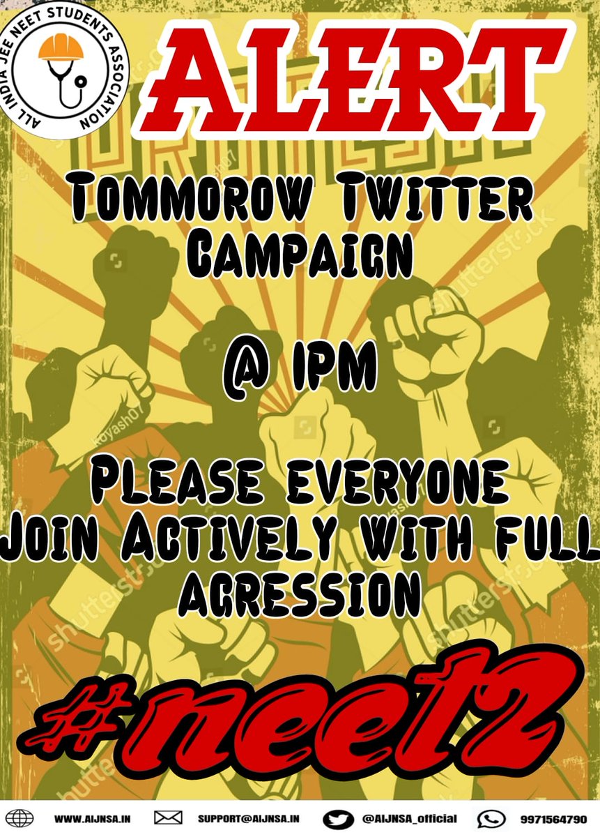 Naveen07795602's tweet photo. Join us in the Twitter with full aggression for demanding NEET Phase 2. Don't just sit, come and rise up
#fakeneetresults21 #neetscam #NEETINJUSTICE #NEETResult2021
#NEETPhase2 https://t.co/ckVp07yIMV