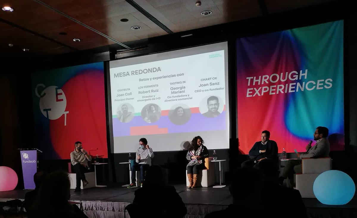 Debatem sobre innovació i emprenedoria a la taula rodona protagonitzada per les start-ups guanyadores d'edicions passades dels Premis Projectes Emprenedors: <a href="/TastingIn/">Tasting Experiences</a>, <a href="/chartOk_/">chartok</a>, <a href="/cultruta/">CultRuta Barcelona</a> i Lov Ferments.