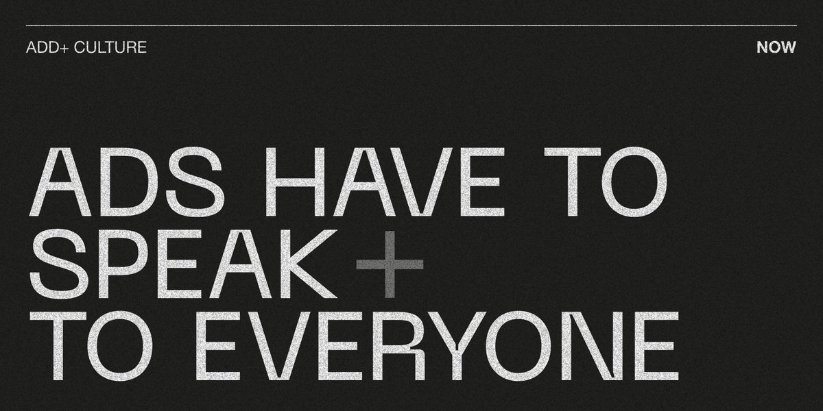 Our country is more diverse than ever. But why don't ads reflect the people and communities that are actually buying brands' products? Representation matters. Visibility changes things. Ads need to reflect what's real.