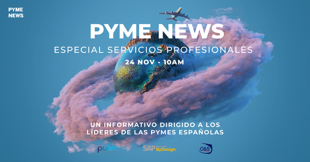 sigoalsol's tweet photo. SAP te invita a una nueva edición de Pyme News - Especial Servicios Profesionales, un informativo dirigido a los Líderes de Negocios con noticias de actualidad para las Pymes españolas. Reserva tu asiento online. https://t.co/1JlPUF3eXT https://t.co/OYfUONtDn7