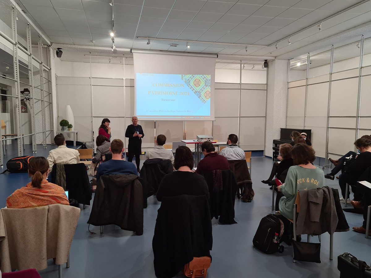 Commission patrimoine @Interbibly 2021, ça c'est fait. Merci à tous pour votre présence et à la Médiatheque Verlaine de Metz pour son accueil !