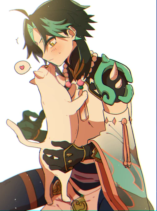 猫ちゃんと魈様
#XIAO 