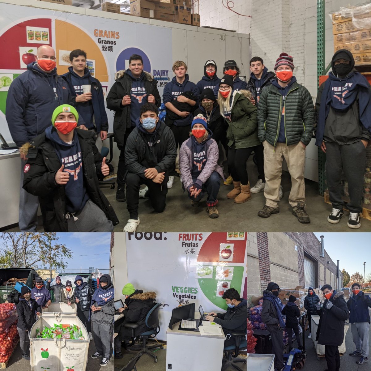 PBDLearnAcademy's tweet photo. Today our students arrived to school at 5:30 am to take the bus to the @gr8bosfoodbank in Boston. We were fortunate to help serve Thanksgiving meals to 1,172 families that were in need. It was an incredible trip and heartwarming to see out students help those in need. https://t.co/YCeum1Nr8x